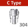 1/2" 3/4" 1“ 304 Stainless Steel Garden Sprinkler camlock Fitting Adapter Barb Camlock Quick Disconnect For Hose Pumps Fittings