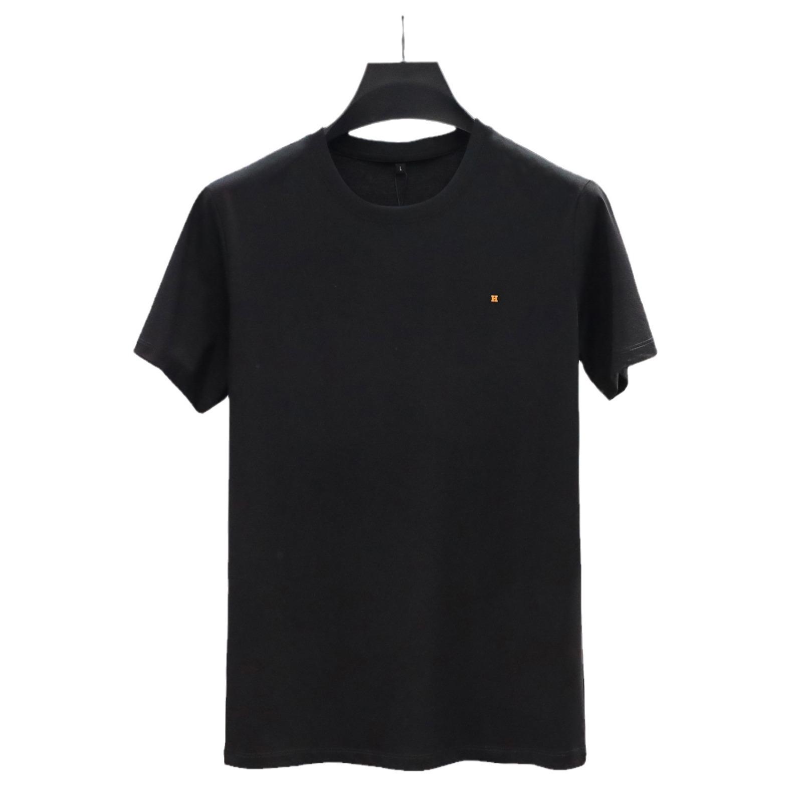 

Весенне-летняя мужская одежда, лучшая мужская футболка из мягкого шелка с короткими рукавами и круглым вырезом 4XL