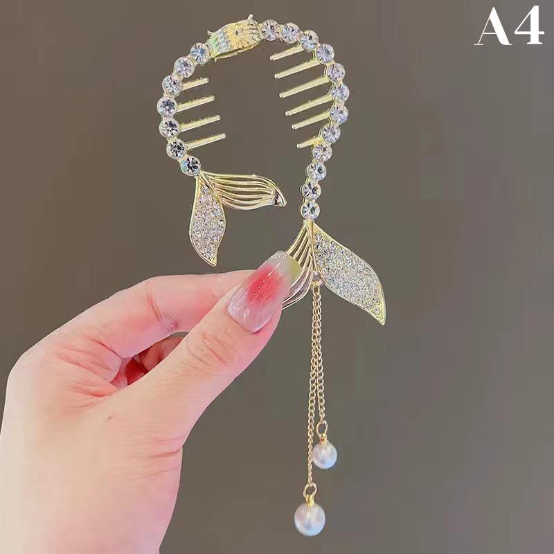 

Элегантные заколки-краб для волос с цветком, конским хвостом, пряжкой, держателем для конского хвоста