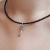 Less is more Onyx Antique Key Necklace
