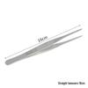 Extra Long Stainless Steel Bent Tip Tweezers for Aquatic Plants and Multi-Purpose Use.
