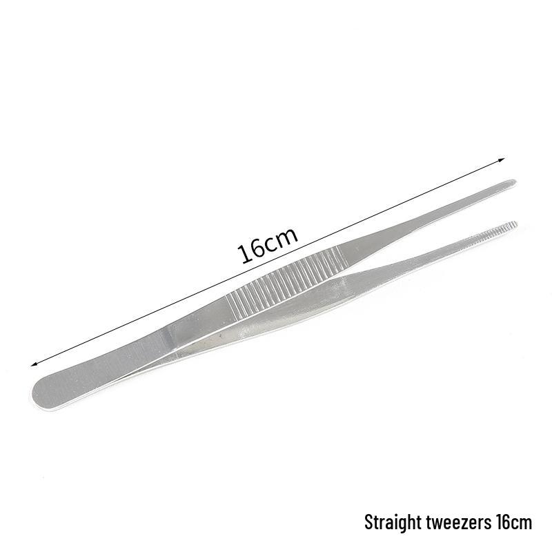 Extra Long Stainless Steel Bent Tip Tweezers for Aquatic Plants and Multi-Purpose Use.
