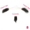 100% Human Hair Beard Lace Mesh Beard Shallow Short Realistic Fake Moustache For Men Makeup Facial Hair Hand Made By Invisible