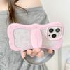 Hollow Katie ins wind bow bracket for Apple 16/15iphone13PROMAX mobile phone case niche