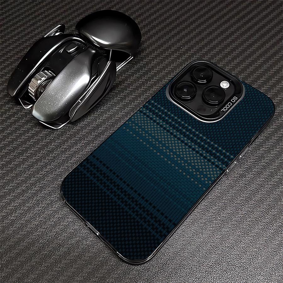 Cool Carbon Fiber Pattern Case for iPhone 17 Pro Max 16 15 11 12 Pro Air 14 Plus 13 Phone Cover