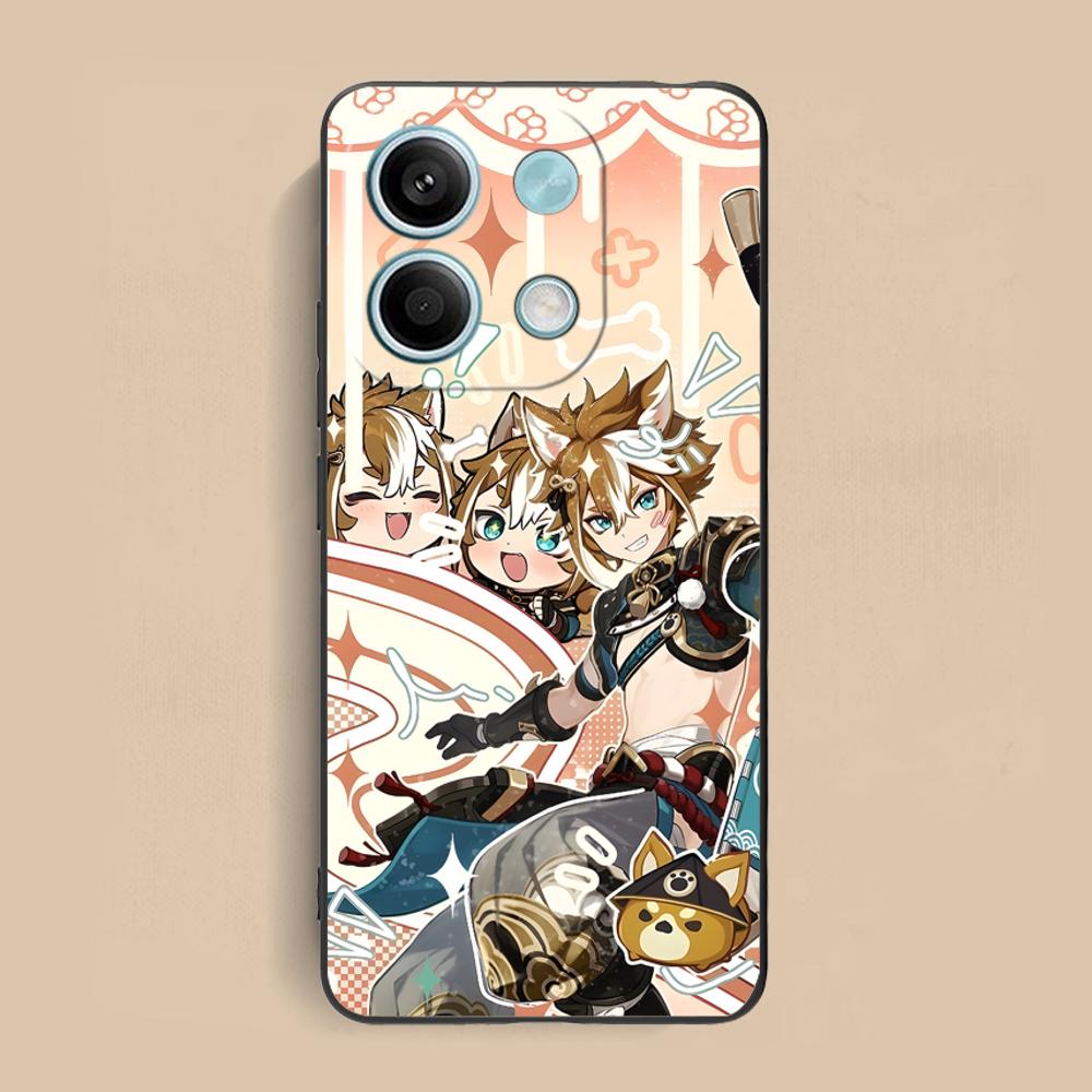 Game GI Gorou Mobile Phone Case for Xiaomi Redmi 15 14 13 12 A5 3 2 1 C Plus 4G 5G Colorful Printing Cover Luxury Cover