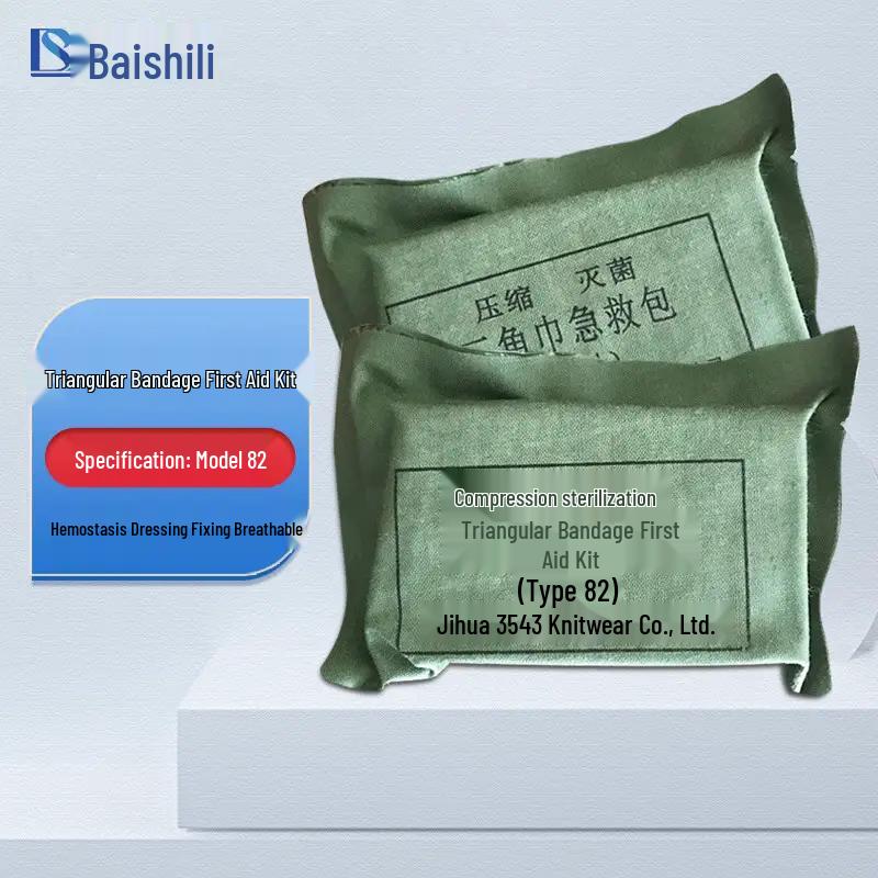 Portable Compressed Triangular Bandage