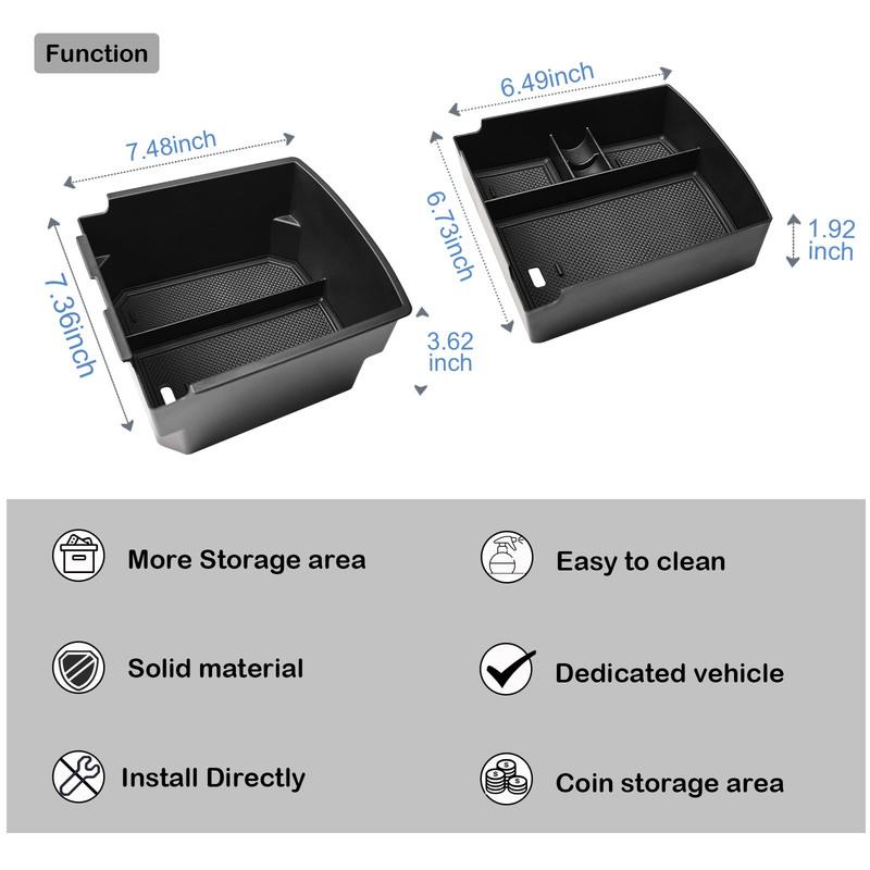 Center Console Organizer Tray Double-Layer For 2025 Hyundai Tucson Limited Armrest Storage Box Interior Car Center Console Box