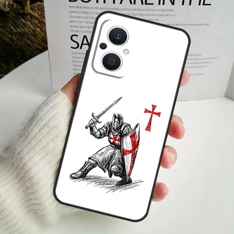 Christian Templar Knights Case For OPPO Reno 8 7 6 5 4 Lite 8T 5Z 4Z 10 11F OPPO Find X5 X6 Pro X2 Neo X3 Lite Cover