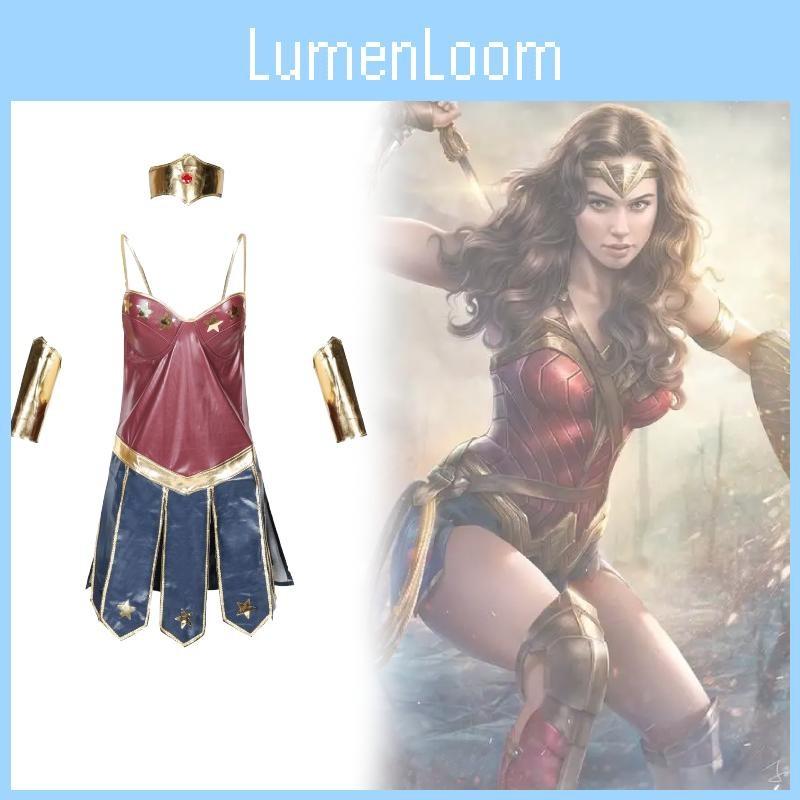 Halloween Wonder Woman Party Movie Justice Dress League Superwomen Costumes