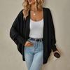 Women's Fashion Solid Color Sweater Jacket Long Sleeve Cardigan Loose Knitted Coat