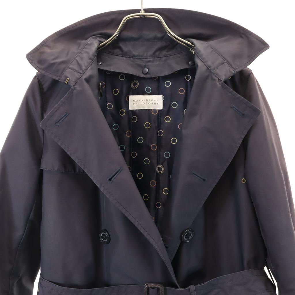 MACKINTOSH PHILOSOPHY trench coat 38 Black series Liner Sanyo Shokai Women Used