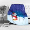Tuniu Cute Penguin Throw Blanket for Winter Sofa Bed Room Decor Gift Idea Soft Warm Fleece Blanket