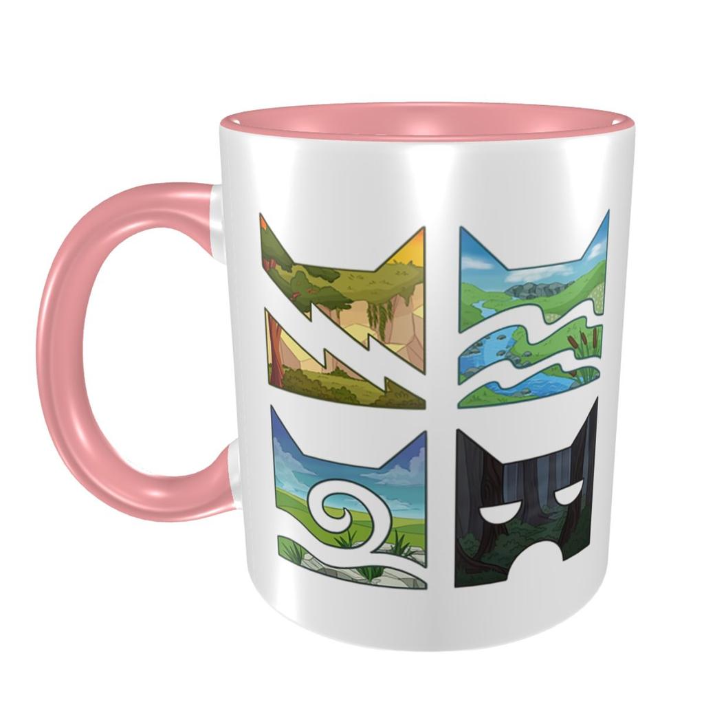 Classic Four Warriors Warrior Cats Logo Mug Funny Ceramic Coffee Cups Tea Mugs Milk Cup Drinkware Gifts for Friends