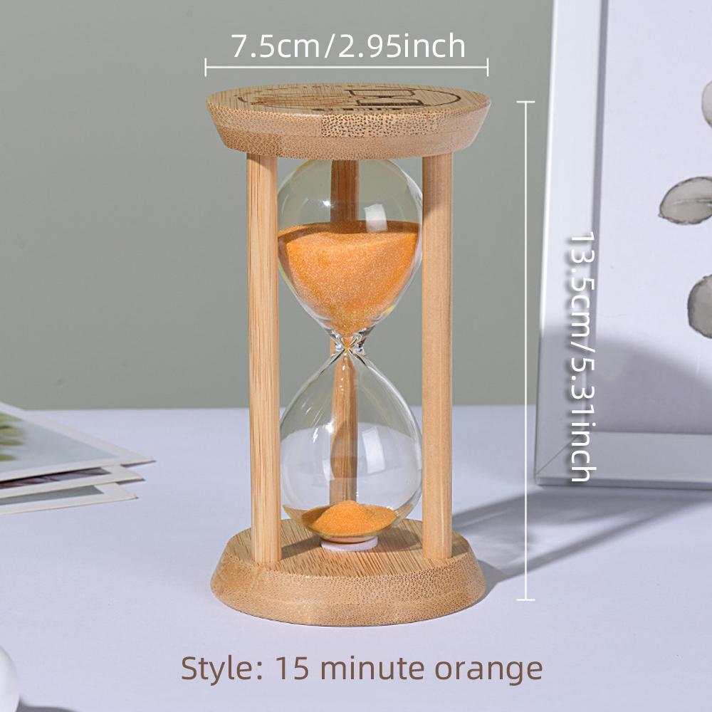 1 SZTUKA 3/5/10/15/30 Minut Drewniany Klepsydra Timer Domowy Salon Dekoracja Biurka Prezent Urodzinowy dla Dzieci Przenośna Klepsydra Piaskowa