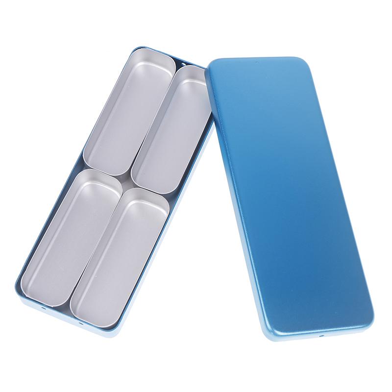 

Коробка для дезинфекции зубов, автоклав, стерилизатор, 4/6 ячеек, держатель эндодонтических файлов, боры для инструментов по уходу за полостью рта, металлическая коробка 4Grids синий