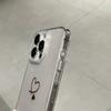 Weiche Liebe Herz Glitzer Transparente Handyhülle Für iPhone 11 12 13 14 15 Pro Max 7 8 Plus X Xs Max XR Klare Bumper Rückseite