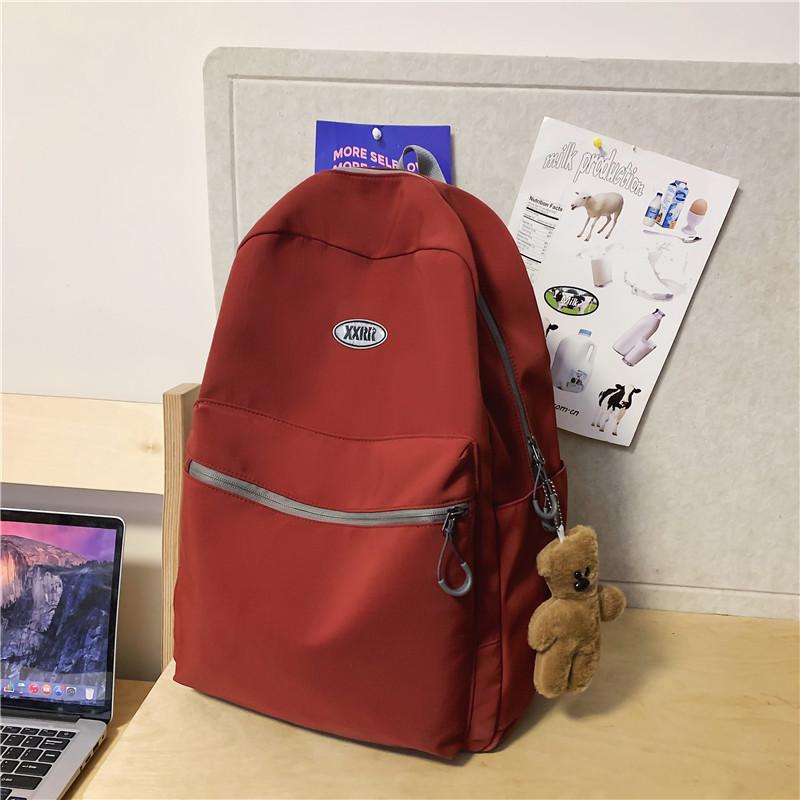 School bag School bag Female college student Versatile Harajuku simple backpack Girls commuting shopping small backpack