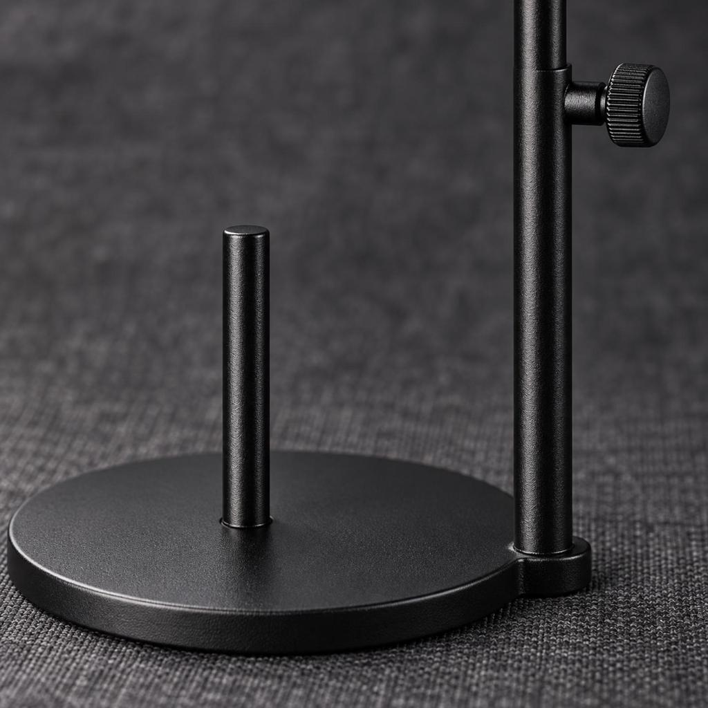 Metal Spool Holder with Thread Guide Hook Stable Adjustable Stand Standing Upright Post