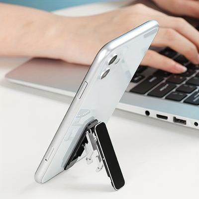 1pc Hot Selling Mini Portable Folding Desktop Phone Holder, Ultra-Thin Paste Integrated Mobile Phone Holder Decoration