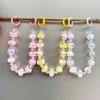 Anti Loss Mobile Phone Strap Wrist Chain Hand Drawn Beaded Pendant Keychain Bag Hangings Decoration