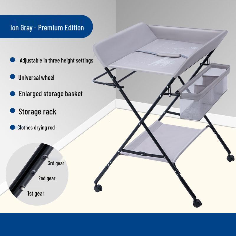 Portable Baby Changing Table: Multifunctional, Foldable & Washable for Diaper Changes and Massages