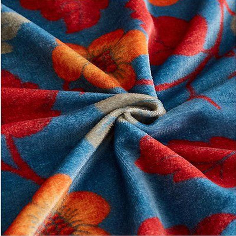 WOSTAR Warm soft milk velvet fitted sheet elastic mattress protector cover winter bed linens 180x200 couple double bed king size