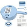 Food Shredder Chopper Multifunction Manual Vegetable Potato Grater Kitchen Utensils Blue