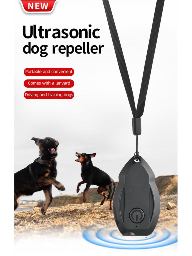 Portable Ultrasonic Dog, Cat, and Snake Repeller with Bark Stopper