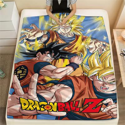 Dragon Ball Poster Characters Print Flannel Blanket,High Quality Comfortable for All Seasons,Home Decor,Warmth and Comfort,Perfect for Christmas Gifts