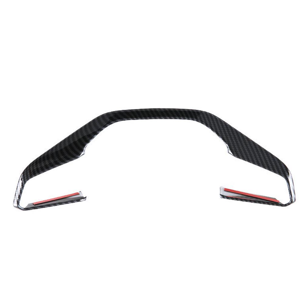 Carbon Fiber Texture Car Interior Steering Wheel Panel Frame Cover Trim Decoration Accessories For MG 4 MG4 EV Mulan 2023