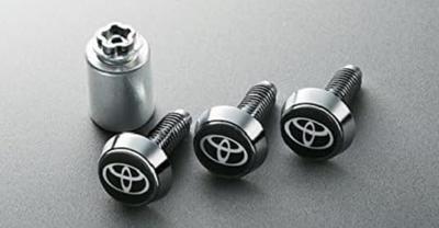 Toyota Motor Corporation Genuine Lock Bolt License Toyota Logo Safety Security (TOYOTA) [Domestic Parts] (for Plates)