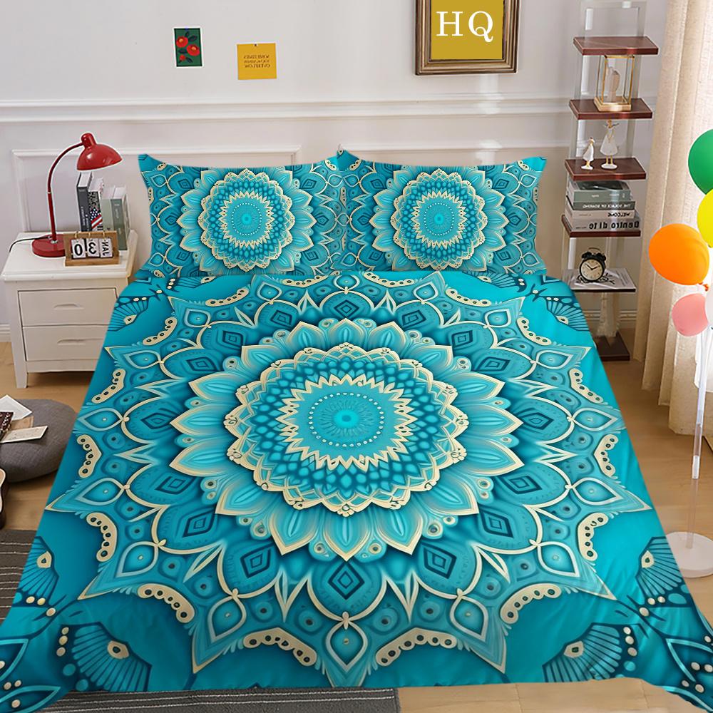 Comforter Cover Set 3D Paisley Printing High Quality Children Home Bedclothes Full Size Quilt Cover Set