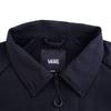 Vans Reglan Sleeve Jacket Fashion Solid Color Versatile Long Sleeve Coat Men jackets Black VN000GNQBLK