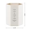 Pen Holder Stationery Organizer Creative Large Capacity Stationery Hexagonal Design Pencil Storage Box Desk Organizer