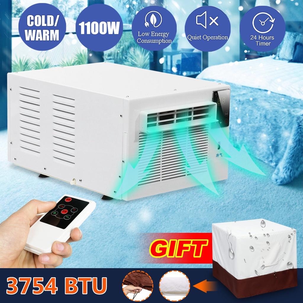 1100W 24-hour Timer Air Conditioner Cold/Heat Remote Control  LED Control Panel Desktop for Home Air Conditioner