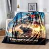 Cartoon T-Transformers Autobots Soft Flannel Blanket for Beds Bedroom Sofa Picnic,Throw Blanket for Cover Outdoor Leisure Gift