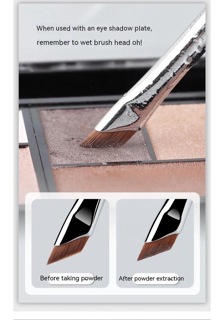 2/5Pc Karsyngirl Upgrade Blade Eyeliner Brush Ultra Thin Fine Angle Flat Eyebrow Brush Under The Eyes Place Precise Detail Brush