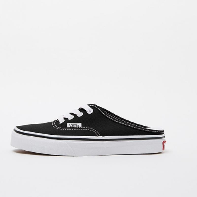 Vans Authentic Mules   Black  True White  Vn0a54f76bt1