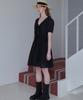 SSEMI Three Ribbon Dress(Bk)