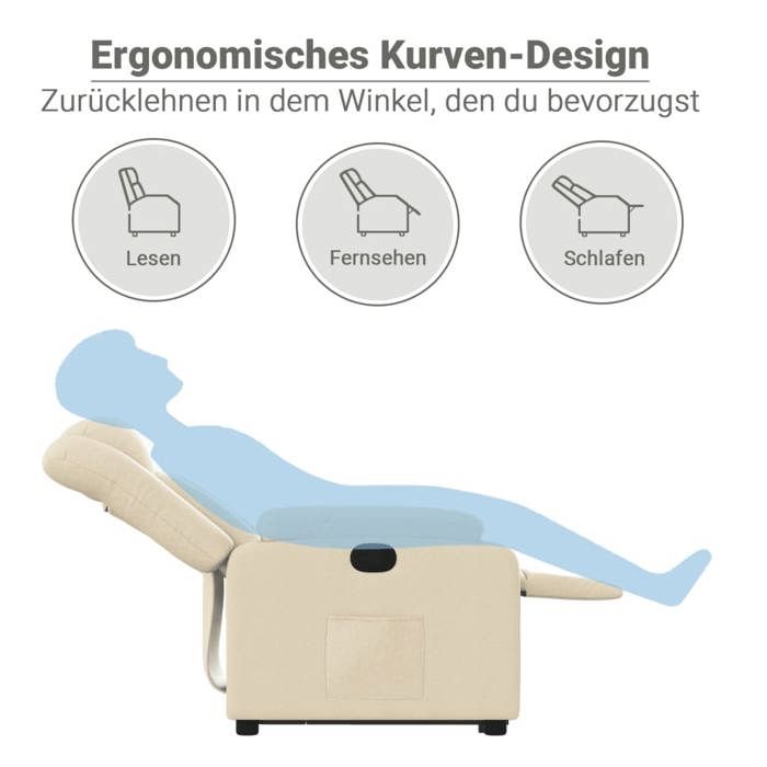 VidaXL Recliner, Relaxation Chair with Backrest, Seat with Armrests, TV Armchair for Living Room, 3205325