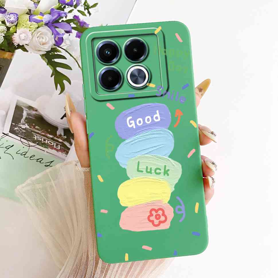 For Infinix Note 40 5G Case X6852 Soft Slim Rabbit Sunflower Back Cover Fundas For Infinix Note40 Note 40 5G Shell Bumper