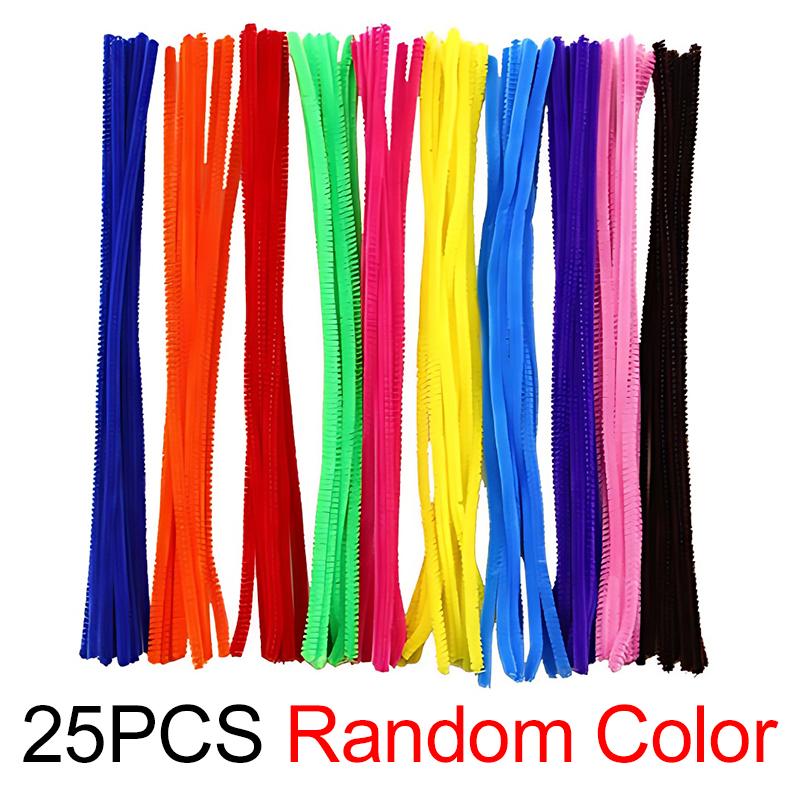 

Chenille Stem Colorful Fluffy Balls Eyes Craft Twist Stems Stick Creative Handmade Material Artclass DIY Handicraft Supplies ZYF