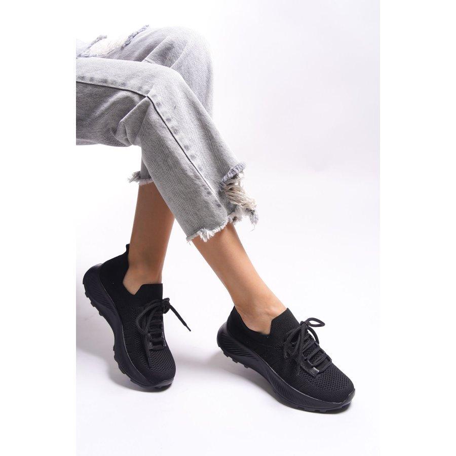 

Women s Thick Soled Knitwear Sneakers 37 чорний