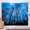 Blue Dream Forest Wall Hanging Bedroom Wall Fabric Living Room Decoration Fabric Background Cloth Hanging Cloth Wall Carpet