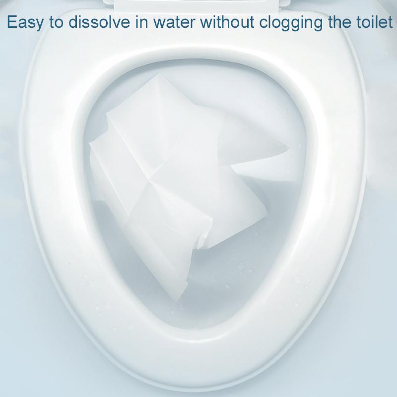 10~100pcs Disposable Toilet Seat Paper Soluble Water Type Portable Tourist Household Daily Necessities for Restroom Bathroom TMZ