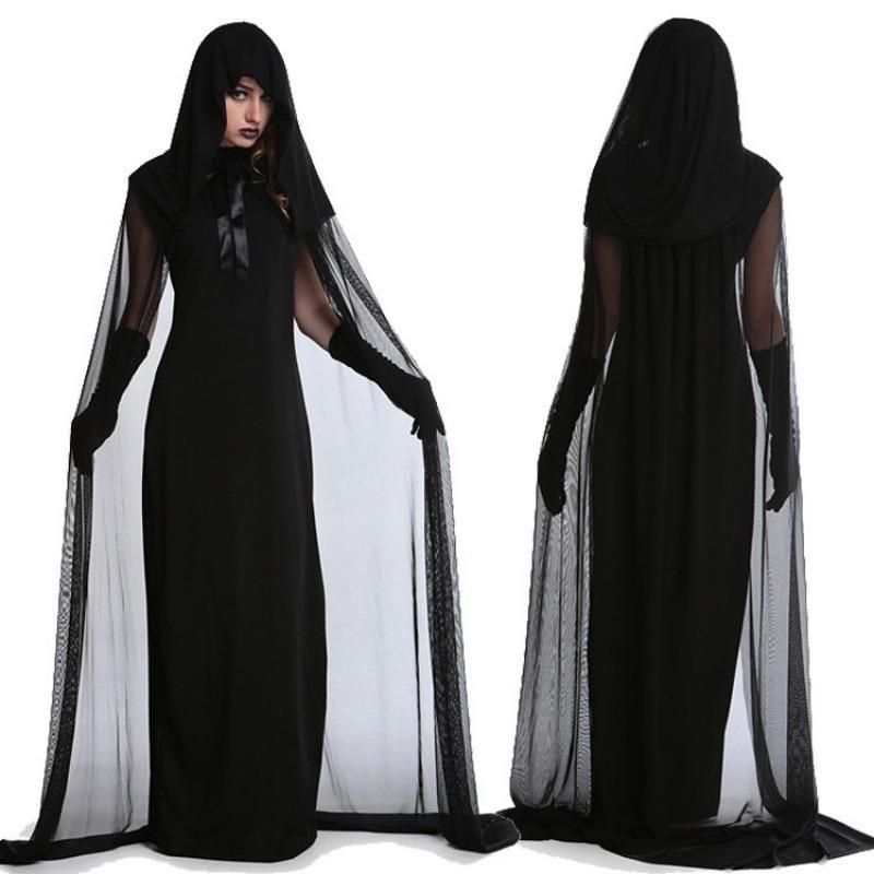 Halloween witch vampire ghost ghost cape witch uniform party cosplay costume points