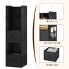 YOUDENOVA Hängende Aufbewahrung 5 mit Kleidung für Stofftiere Große Seitenaufbewahrung 30x29x112cm Schrank, Fächer, Schubladen, Faltbar, Vliesstoff, Regal, Hüte,