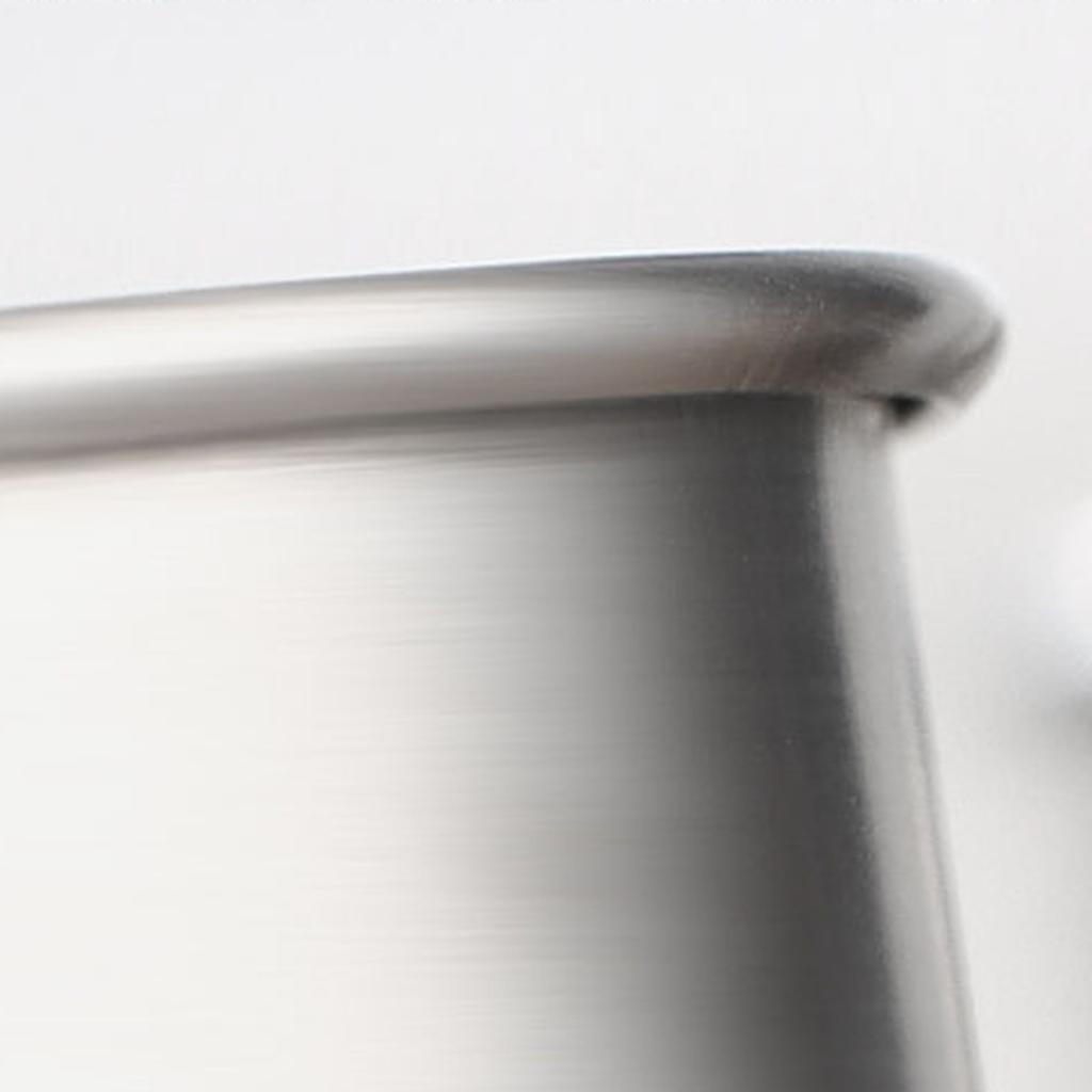 4 Stück Edelstahl Kaffeebecher Set Rostbeständiges Trinkgeschirr Stapelbarer Bierbecher für Camping und Outdoor-Gebrauch