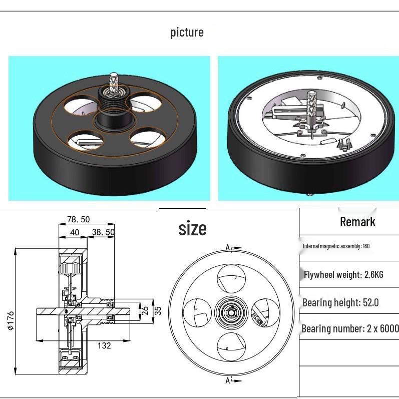 Magnetic Rowing Machine Repair Kit: Flywheel